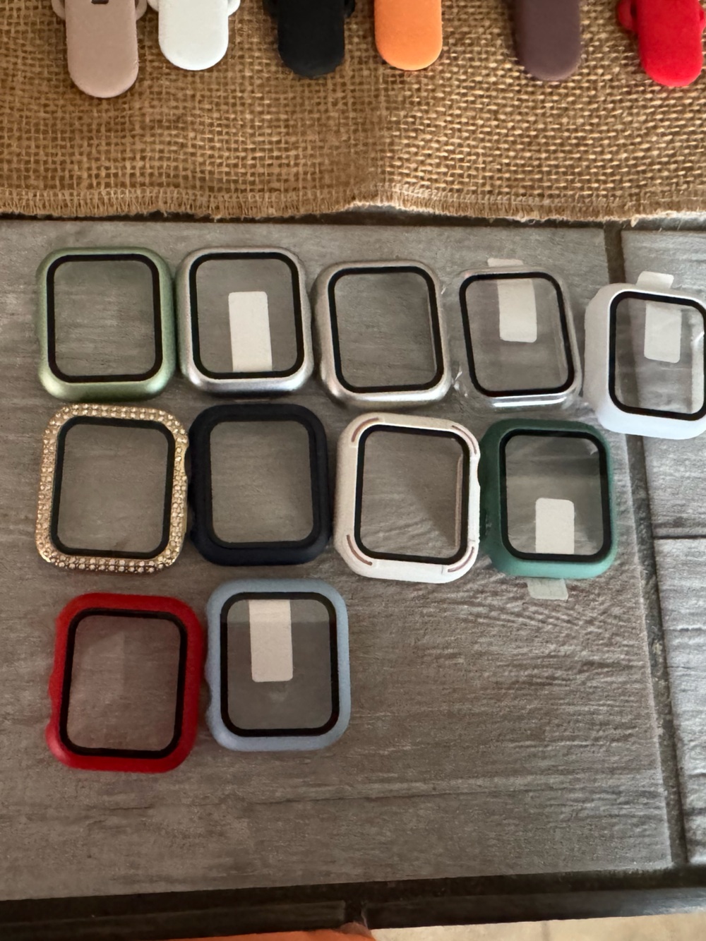 Protective Apple Watch Screen and Bezel Covers - Multiple Colors fits 40 mm